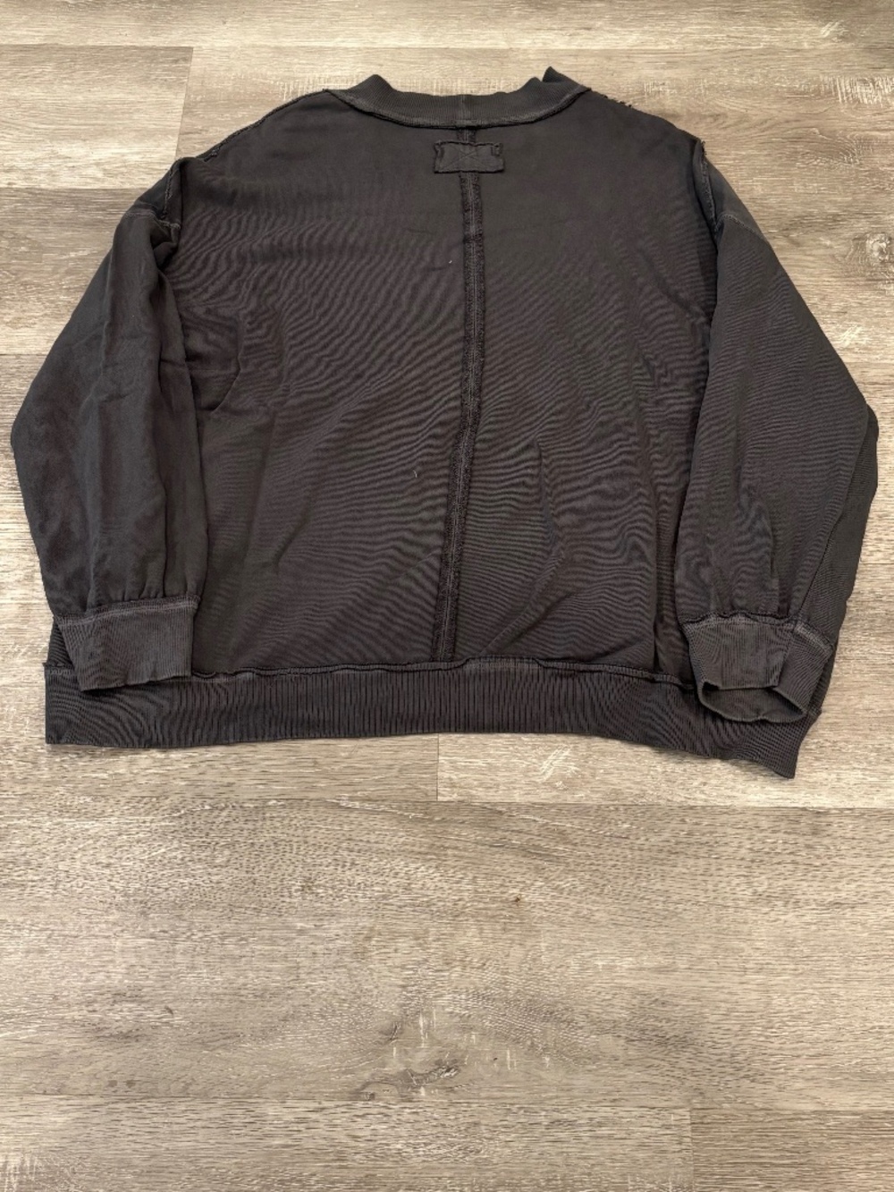 Free People We The Free Palm Springs Pullover Washed Black Womens Size XL - Picture 4 of 8